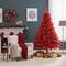 Northlight; Northlight 6ft. Unlit Scarlett Red Pine Artificial Christmas Tree; Category:Shop All Christmas Trees; Image:4